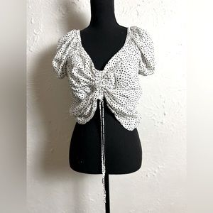 H&M white and black top